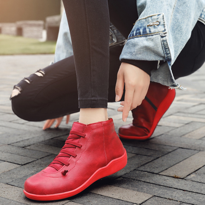 Poppy Cottage Lace-Up Ankle Boots by Sunday Pair