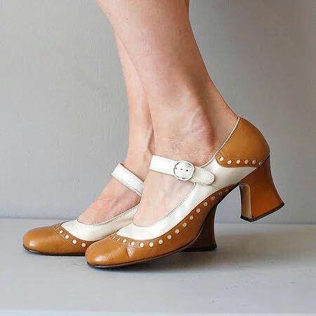 Sylvie Trellis Block-Heel Pumps by Sunday Pair
