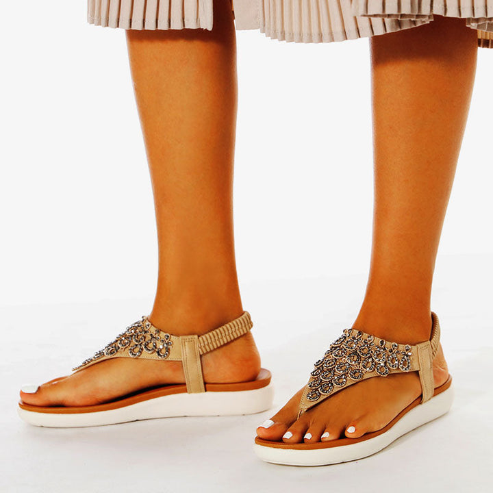 Willa Tulip Buckle Sandals by Sunday Pair