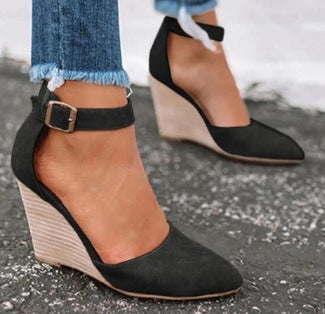 Marlow Camellia Wedge Pumps by Sunday Pair