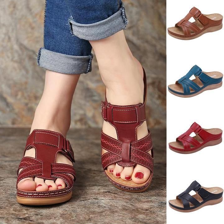 Willa Trellis Peep-Toe Sandals by Sunday Pair