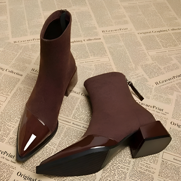 Riley Hearth Ankle Boots – Brown