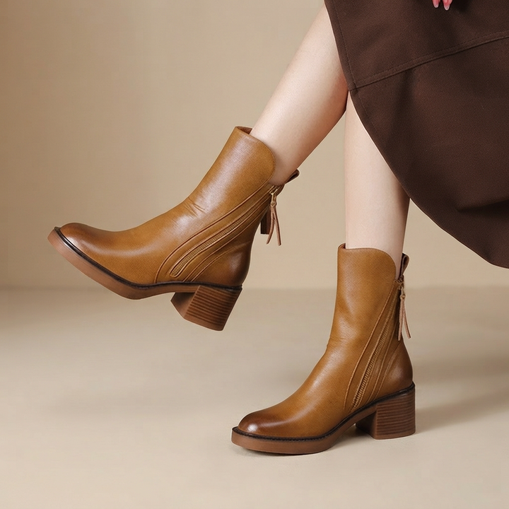 Lennon Hearth Ankle Boots – Brown