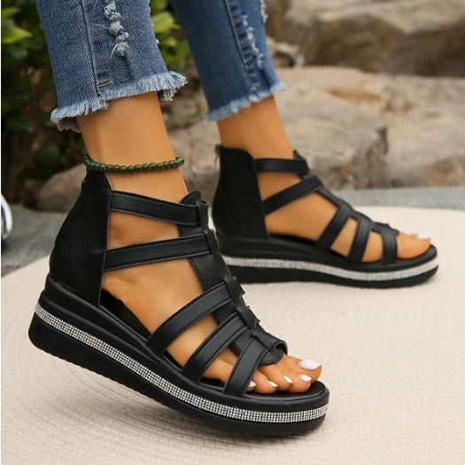 Elodie Robin Wedge Sandals by Sunday Pair