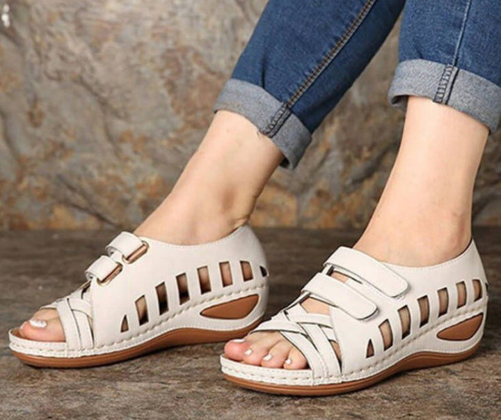Rhea Robin Wedge Sandals by Sunday Pair