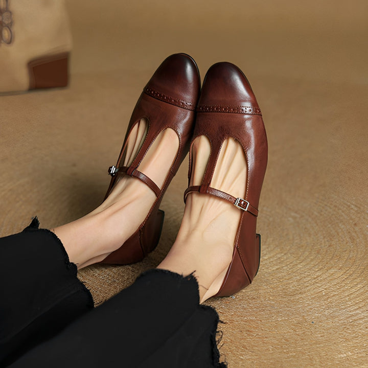 Shelby Larkspur Ballet Flats – Brown