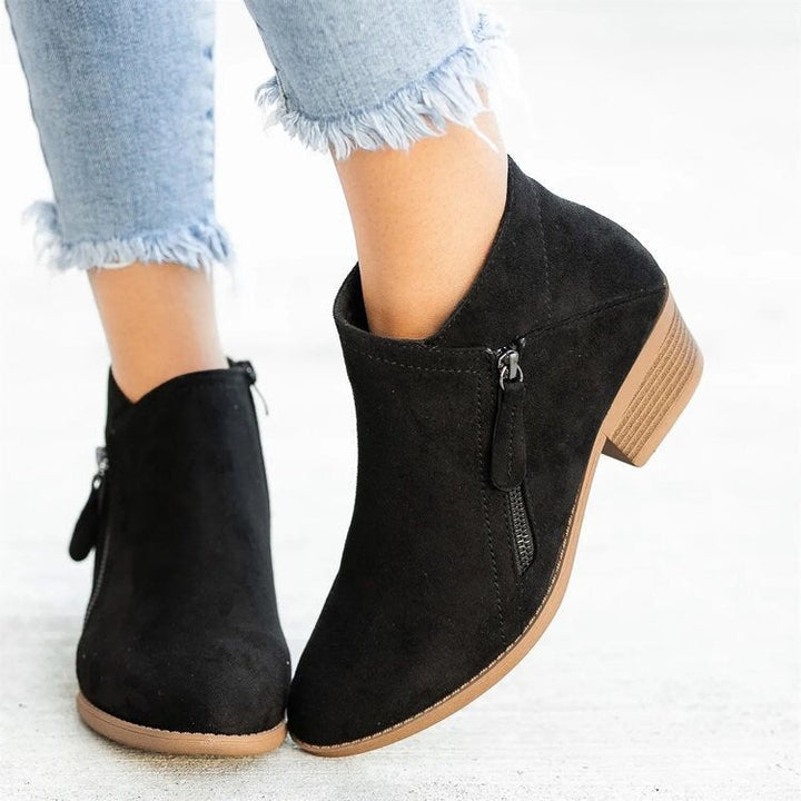 Penny Tulip Heeled Ankle Boots by Sunday Pair