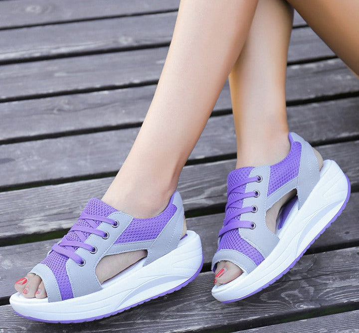 Elara Sparrow Platform Sandals by Sunday Pair