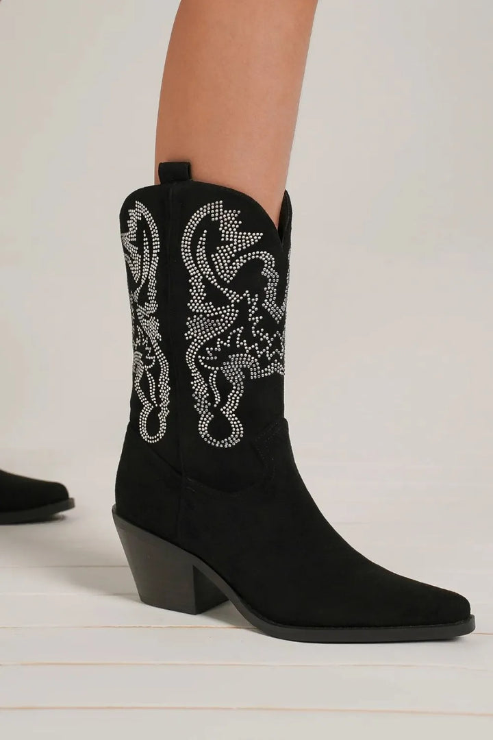 Sage Larkspur Ankle Boots – Black
