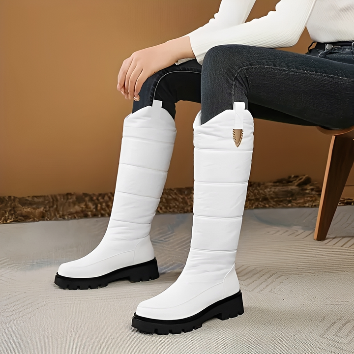 Reese Hearth Winter Boots – White