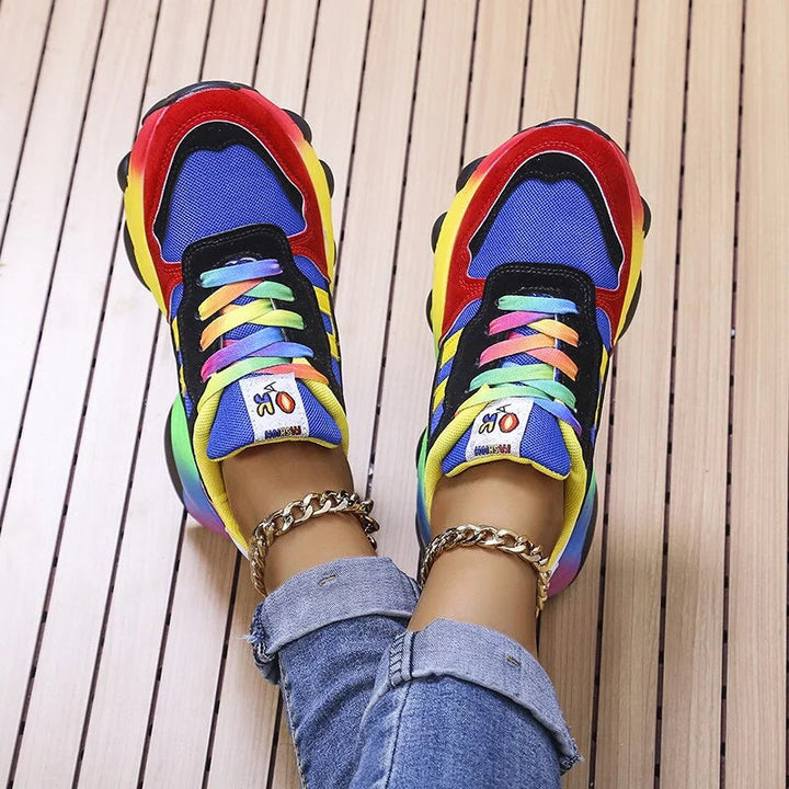 Blair Garden Platform Sneakers – Blue