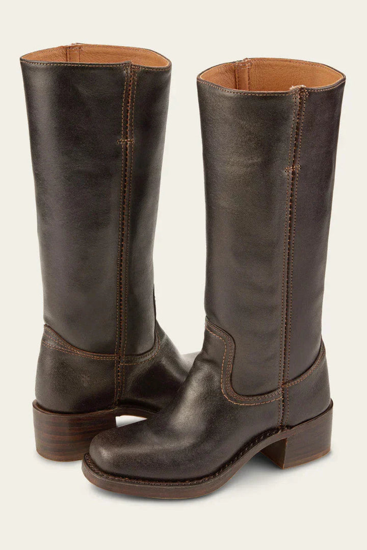 Rowan Parlor Knee-High Boots – Dark Brown