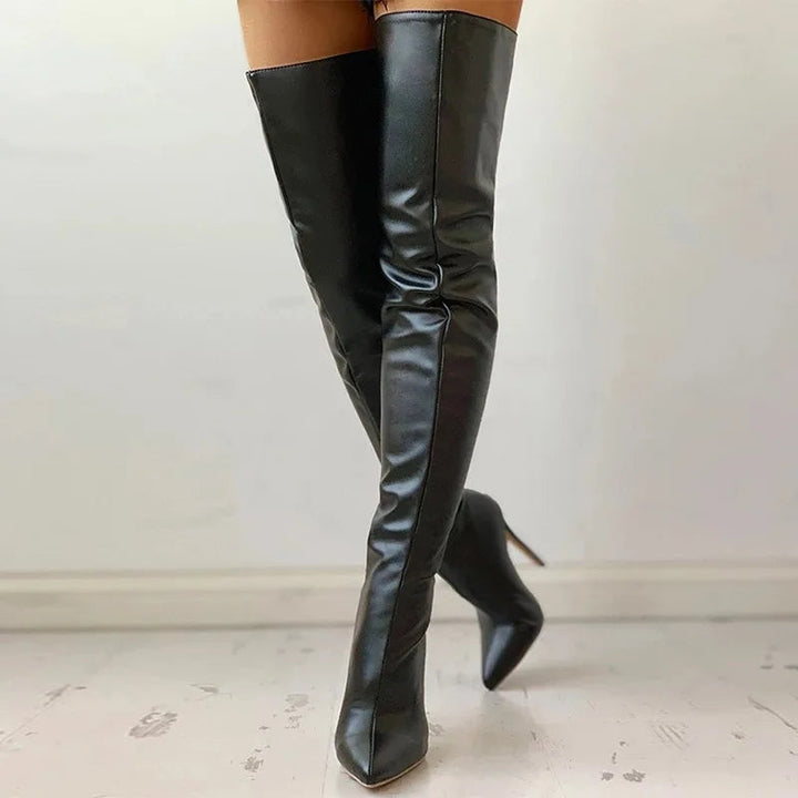Cassidy Parlor Knee-High Boots – Black