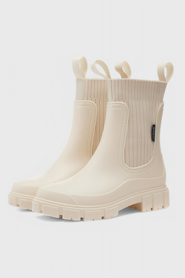 Jocelyn Parlor Chelsea Ankle Boots – Beige