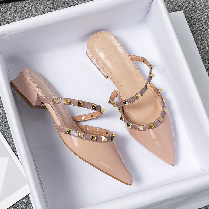 Belle Sparrow Heeled Mules by Sunday Pair