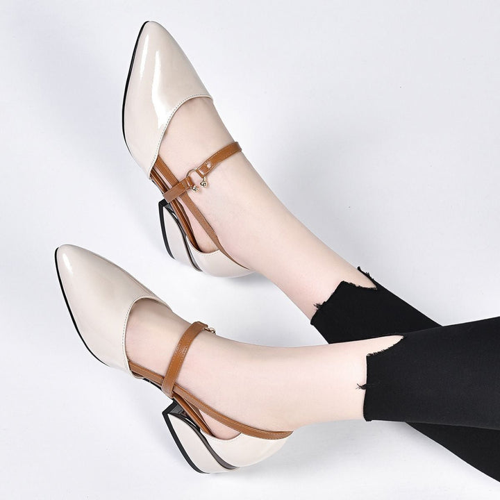 Livia Camellia Pointed-Toe Slingback Pumps by Sunday Pair