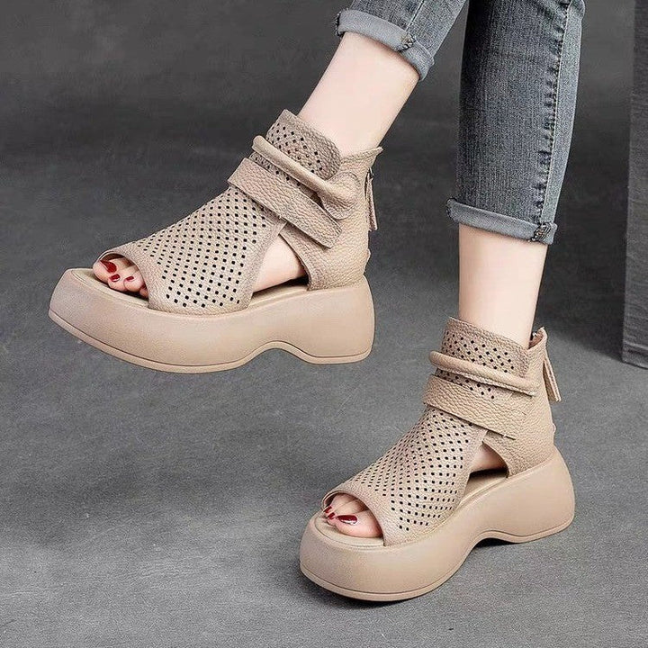 Isla Trellis Platform Sandals by Sunday Pair