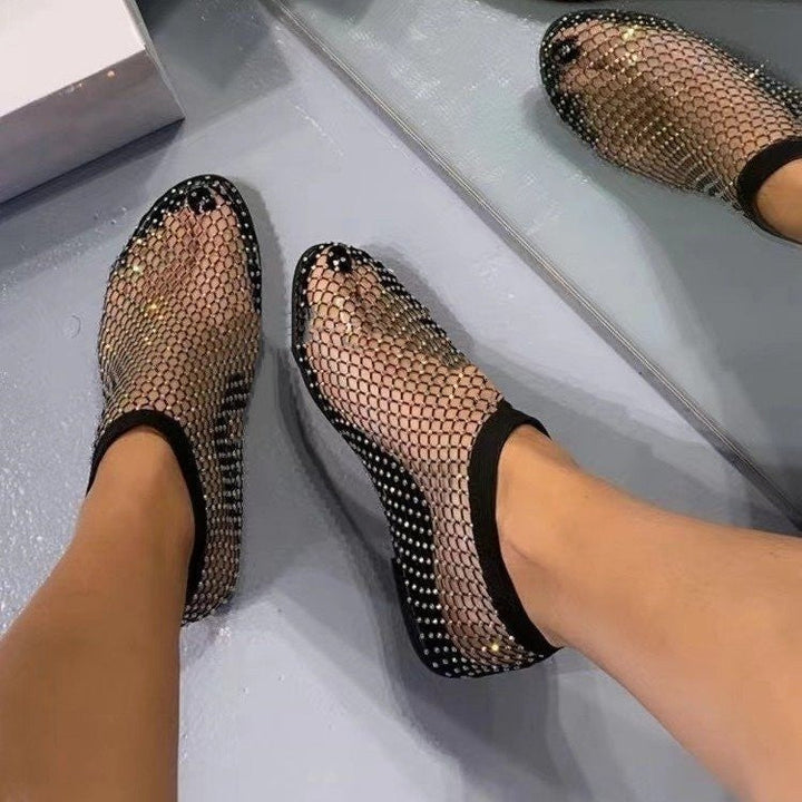 Bonnie Tulip Mesh Slip-On Flats by Sunday Pair
