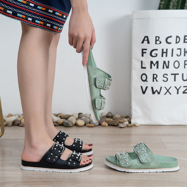 Ivy Robin Buckle Sandals by Sunday Pair