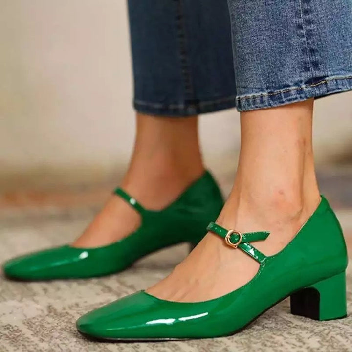 Georgia Tulip Patent Mary Jane Pumps by Sunday Pair