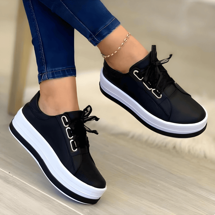 Hadley Larkspur Platform Sneakers – Black