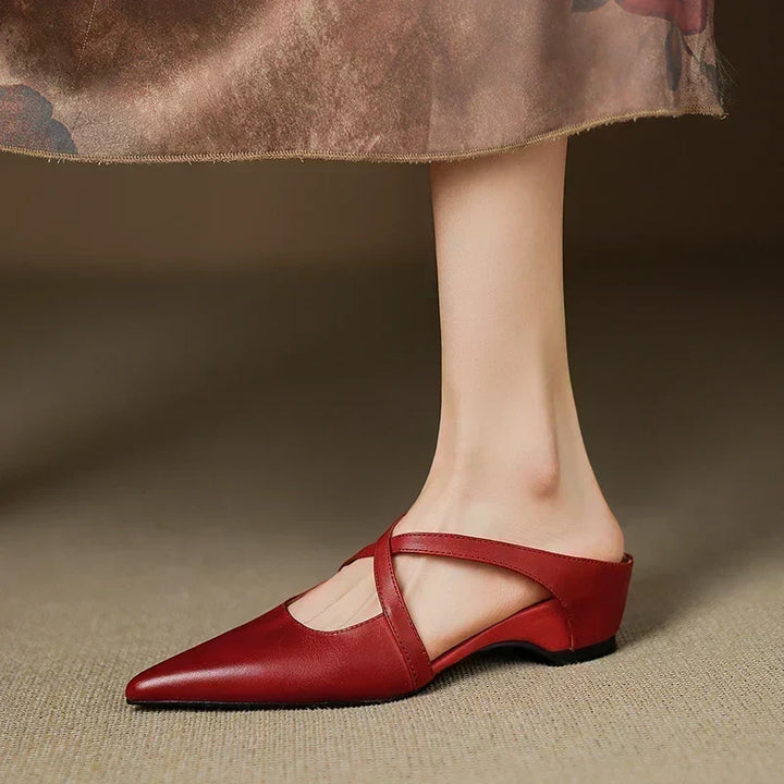 Eden Tulip Heeled Mules by Sunday Pair