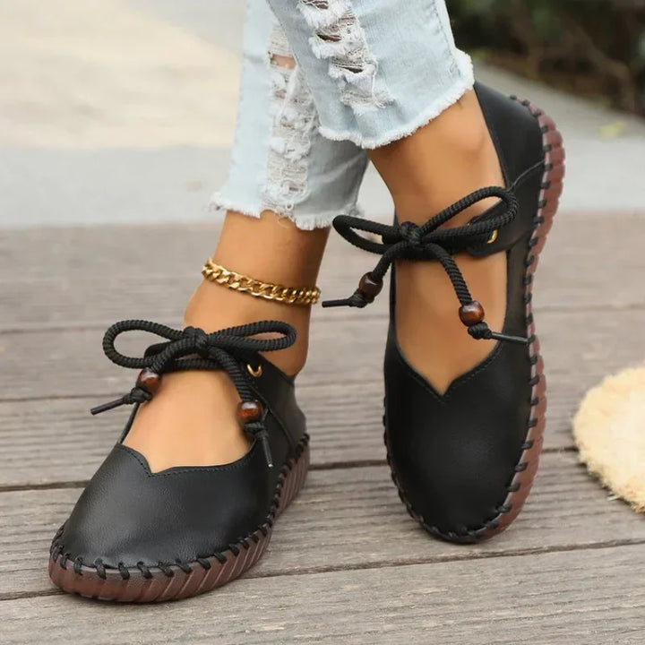Nell Cottage Lace-Up Flats by Sunday Pair