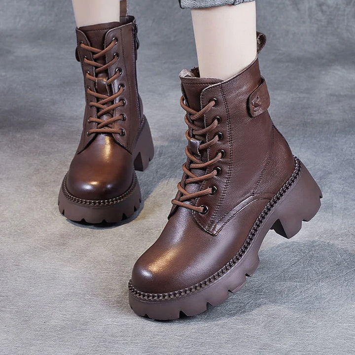 Camille Robin Lace-Up Boots by Sunday Pair