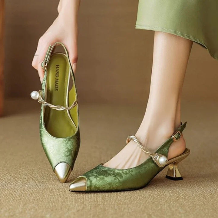 Hope Robin Kitten-Heel Pumps by Sunday Pair