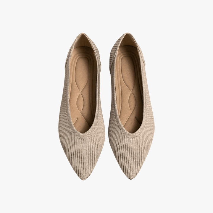 Brenna Larkspur Ballet Flats – Beige