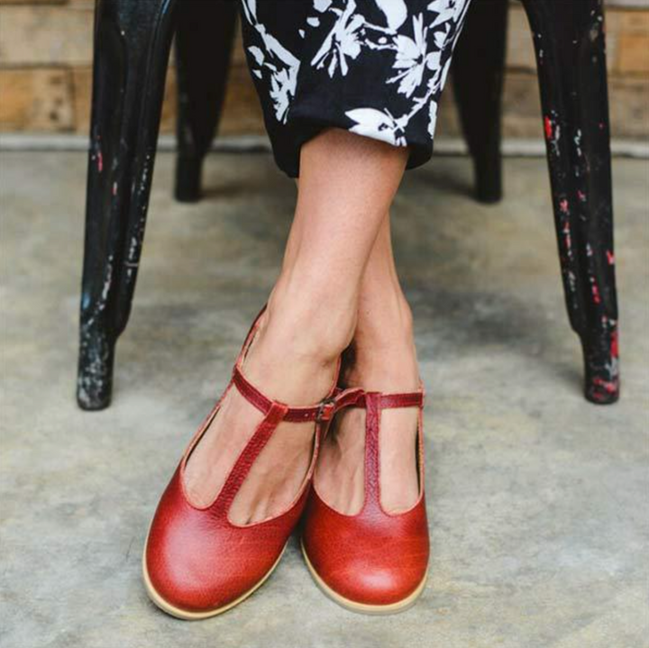 Lola Cottage Strap Ballet Flats by Sunday Pair