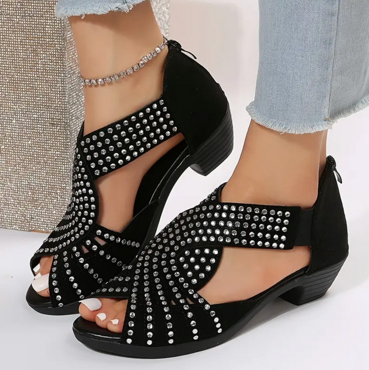 Bronte Cottage Heeled Sandals by Sunday Pair
