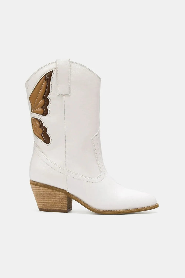 Remi Larkspur Ankle Boots – White
