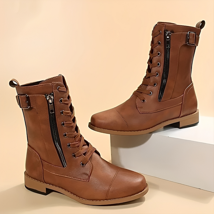 Tatum Larkspur Ankle Boots – Brown