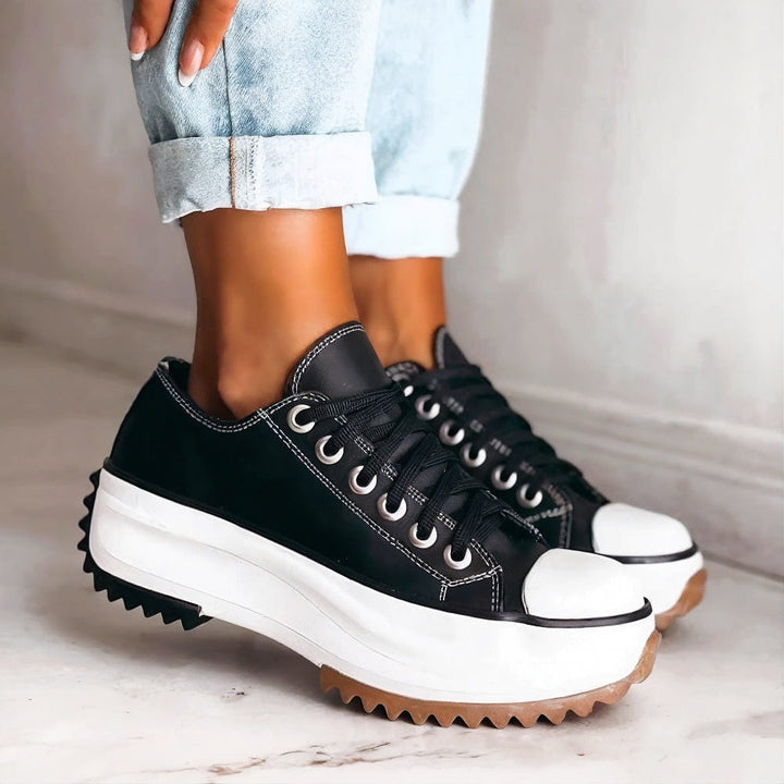 Haven Porch Platform Sneakers – Black