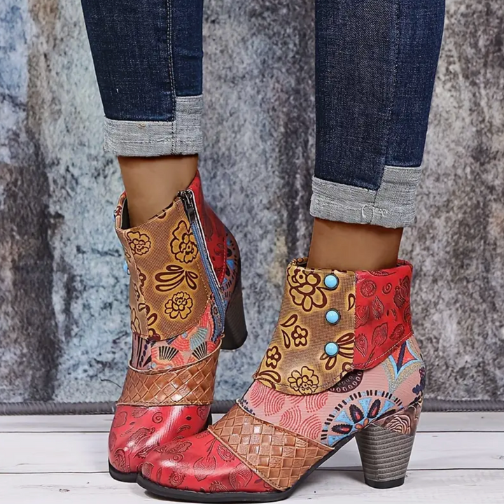 Rowan Tulip Heeled Ankle Boots by Sunday Pair