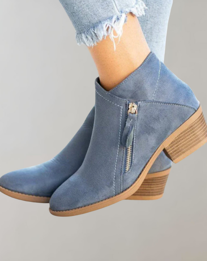 Payton Garden Ankle Boots – Blue