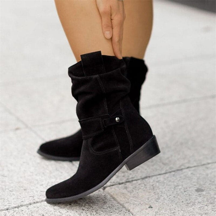 Teagan Parlor Knee-High Boots – Black