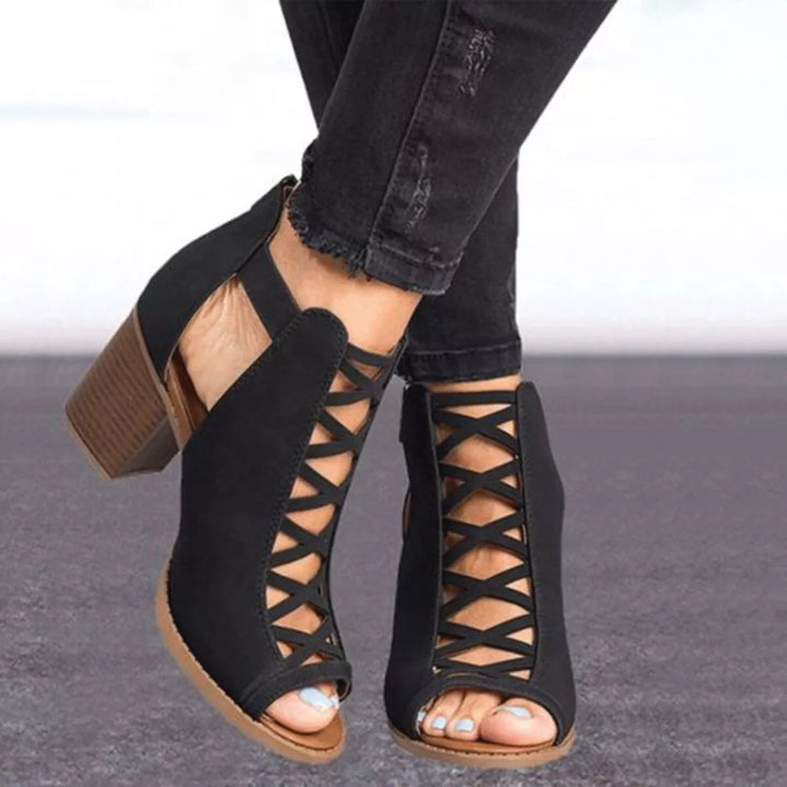 Lennox Arbor Heeled Sandals – Black
