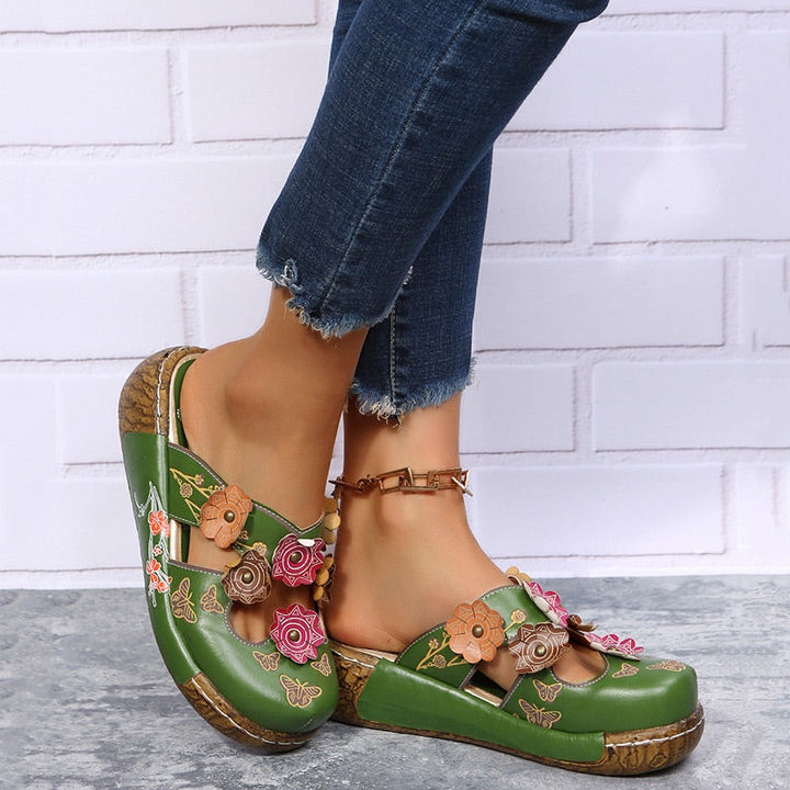 Hallie Robin Wedge Sandals by Sunday Pair