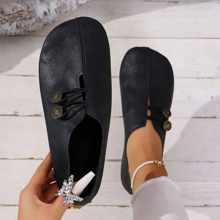 Morgan Porch Slip-On Flats – Black