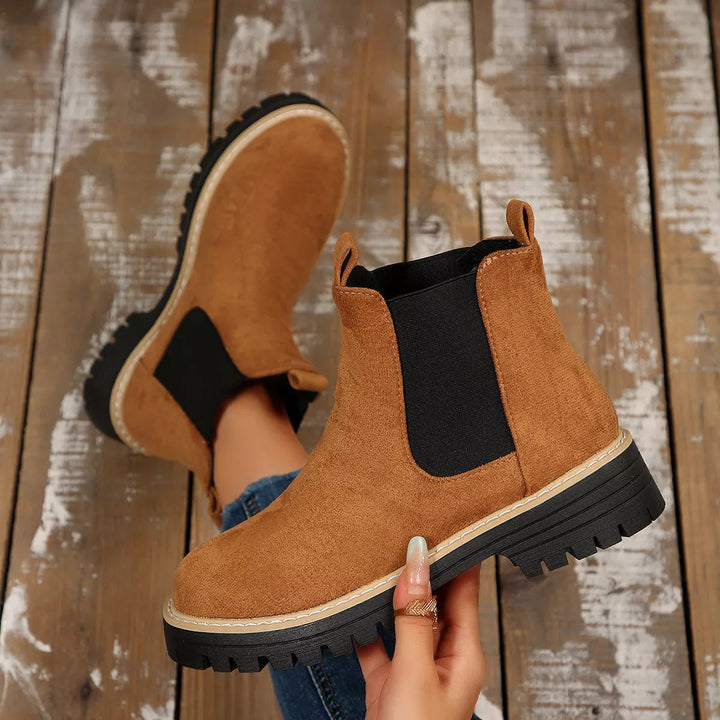 Avery Garden Ankle Boots – Brown