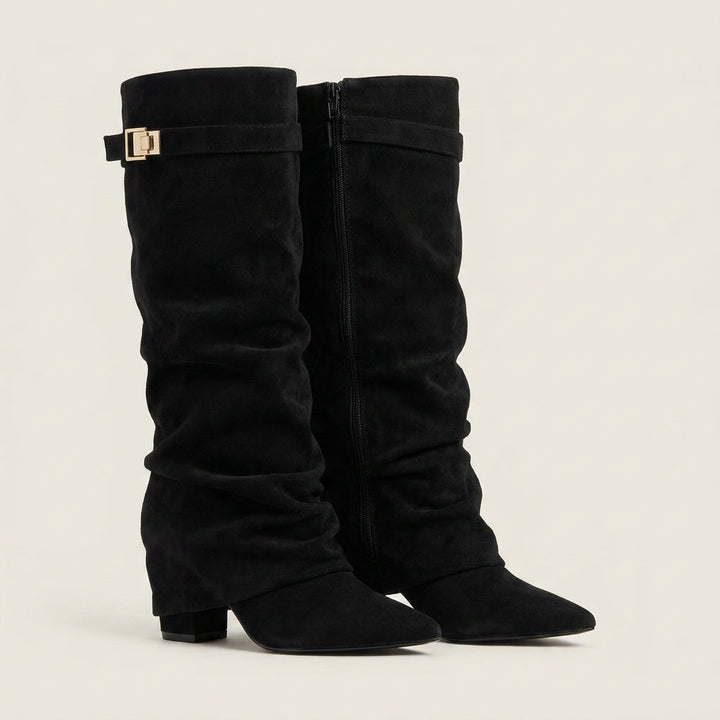 Delaney Parlor Knee-High Boots – Black