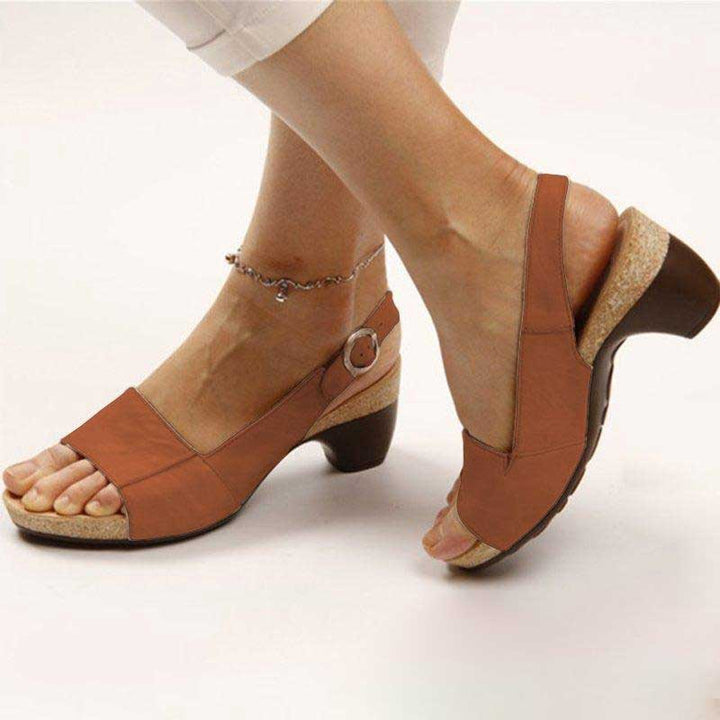 Payton Hearth Heeled Sandals – Brown