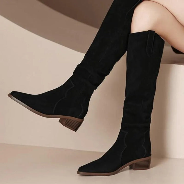 Riley Parlor Knee-High Boots – Black