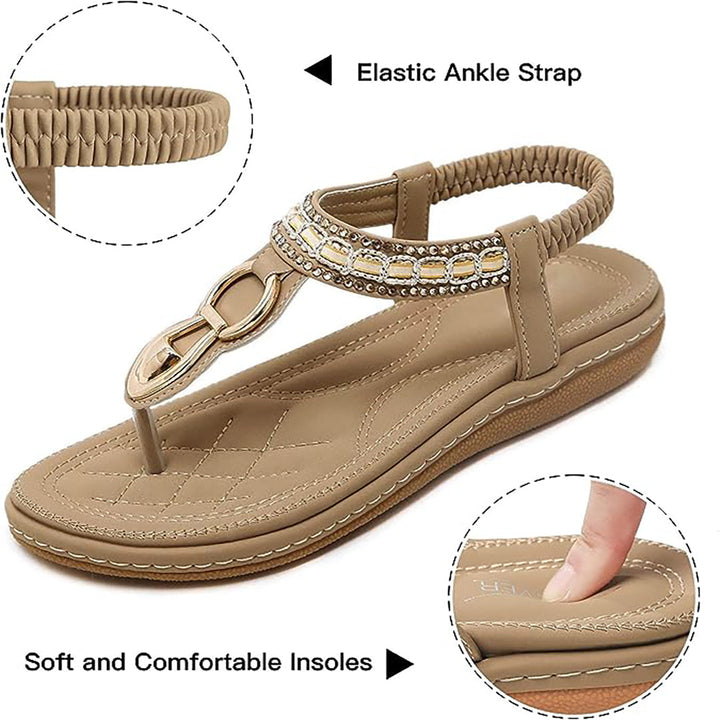 Hattie Trellis Embellished Sandals by Sunday Pair