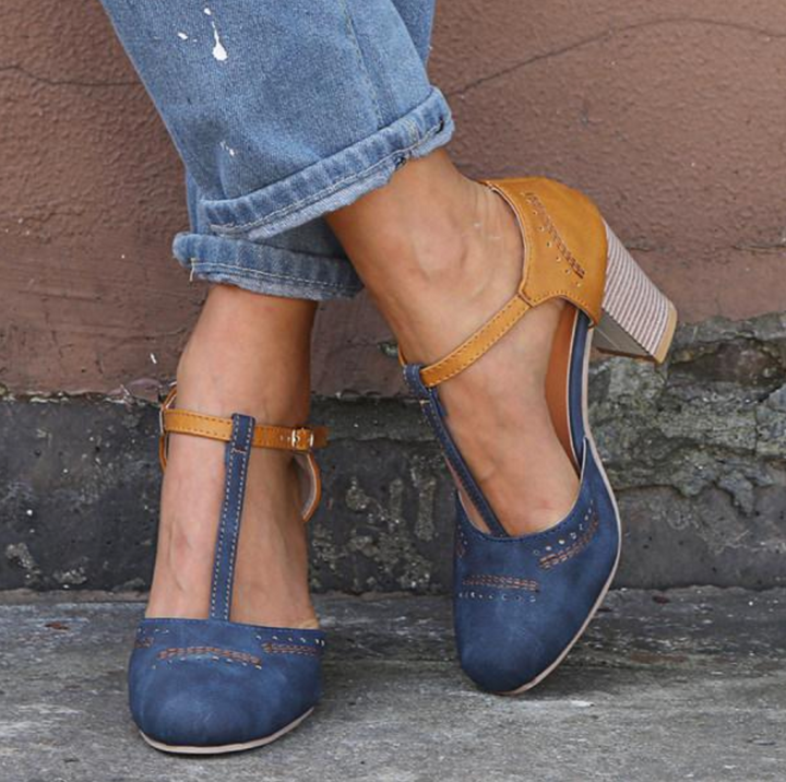 Hazel Sparrow T-Strap Pumps by Sunday Pair